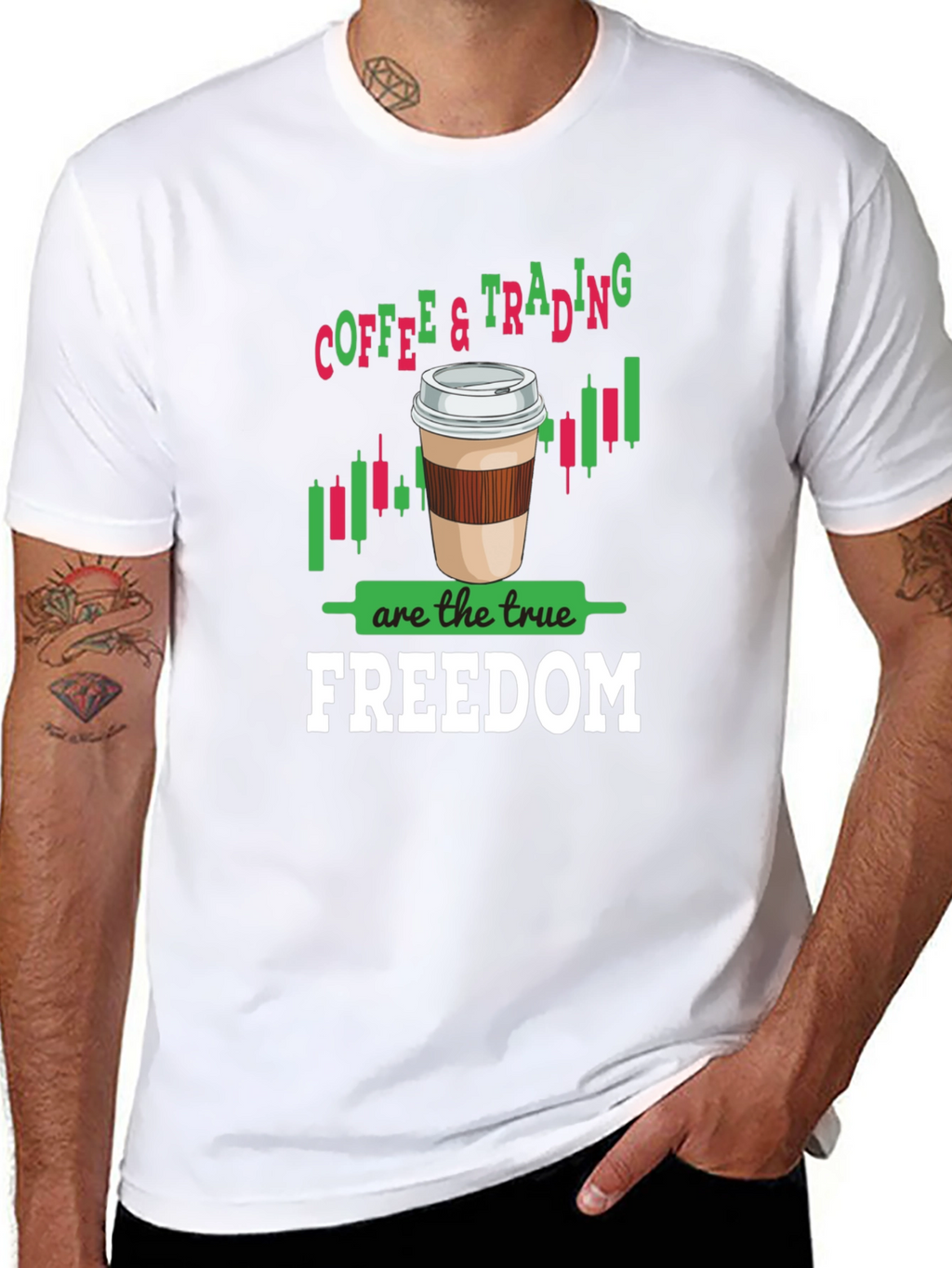 Coffee & Trading Freedom Graphic Tee