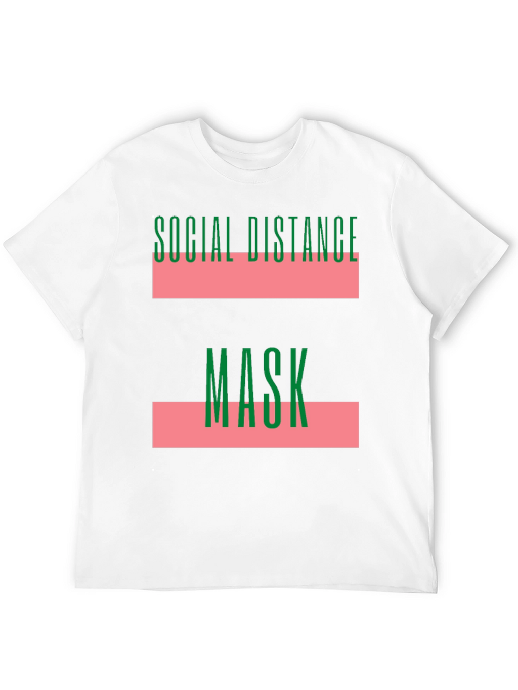 Social Distance Mask Graphic T-Shirt
