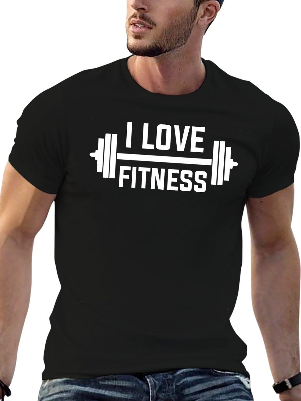 I Love Fitness Graphic T-Shirt - Workout Tee