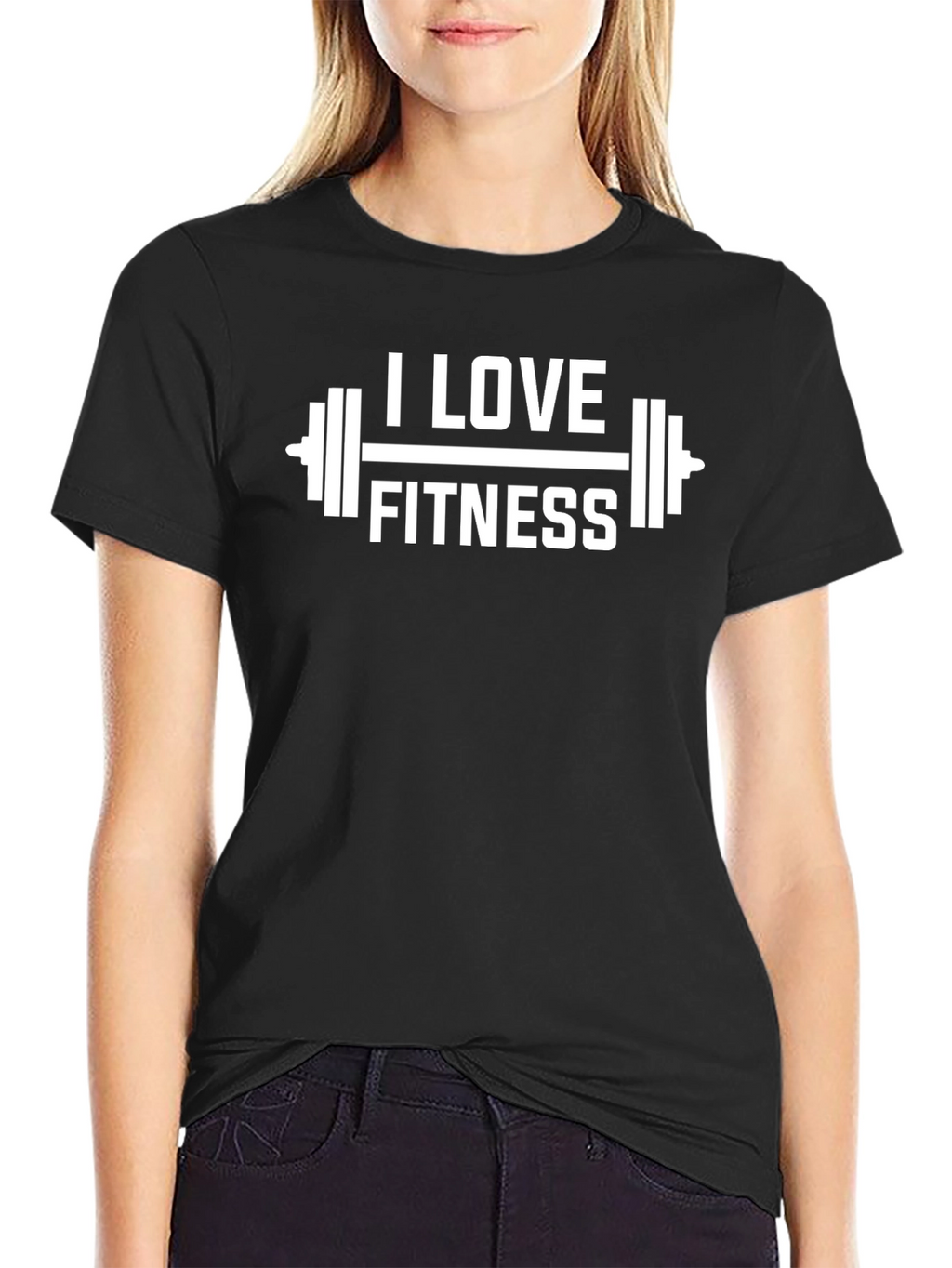 I Love Fitness Graphic T-Shirt - Workout Tee