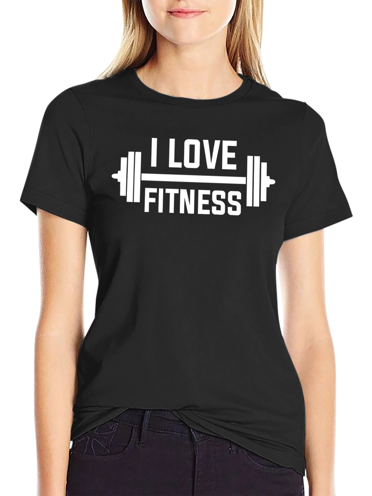 I Love Fitness Graphic T-Shirt - Workout Tee