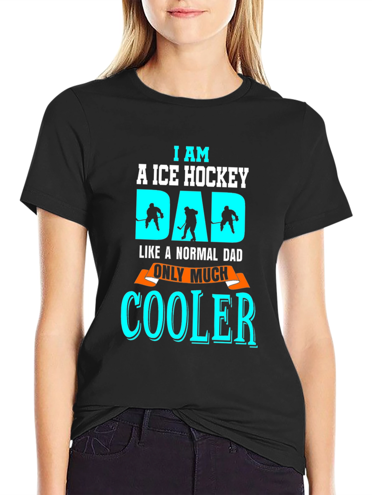 Ice Hockey Dad T-Shirt - Cool Fathers Day Tee