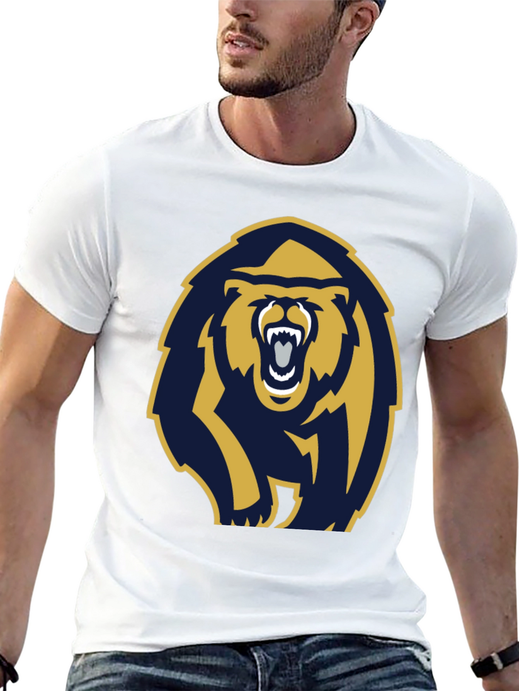 Bold Bear Graphic T-Shirt - Black