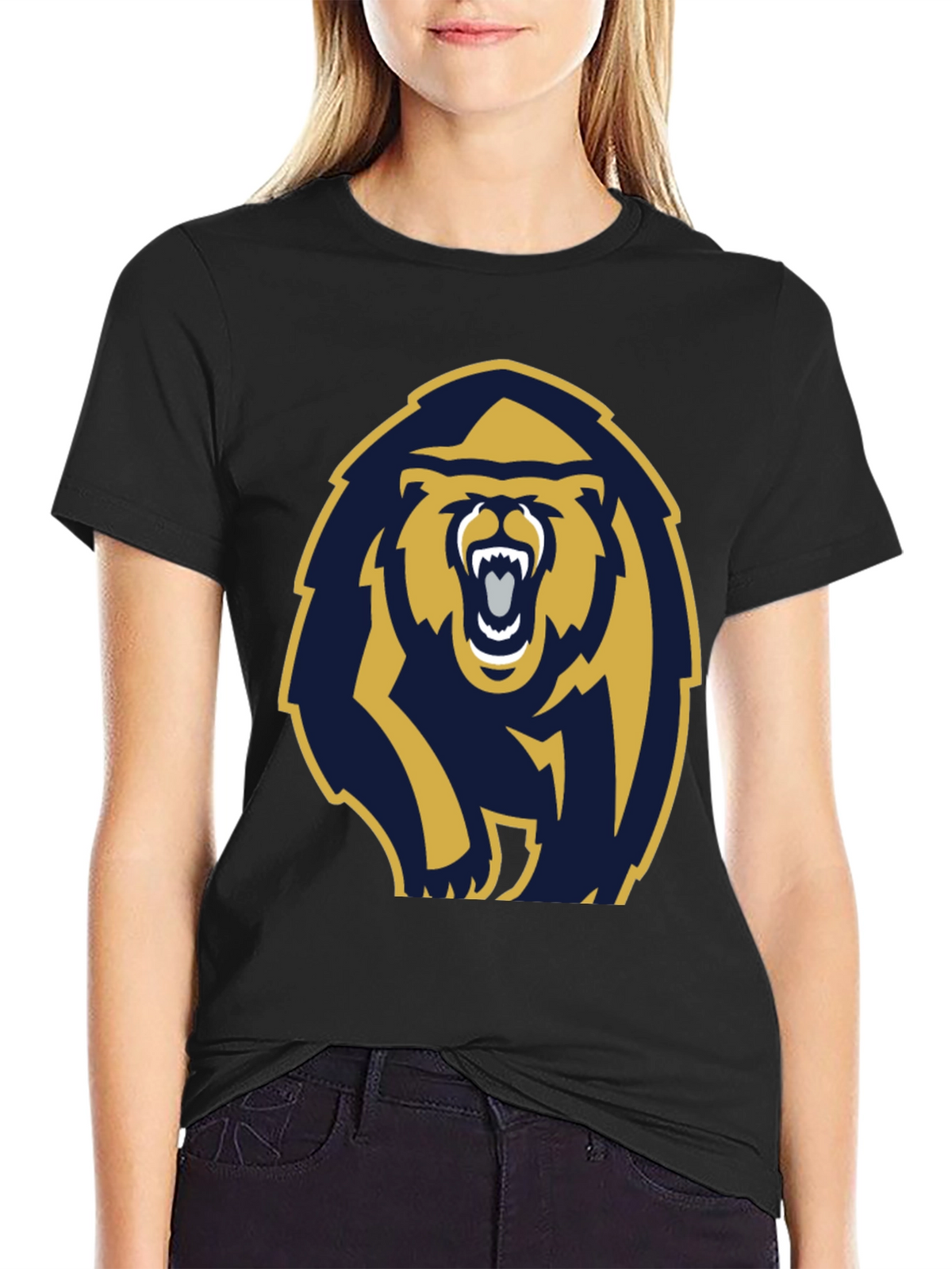 Bold Bear Graphic T-Shirt - Black