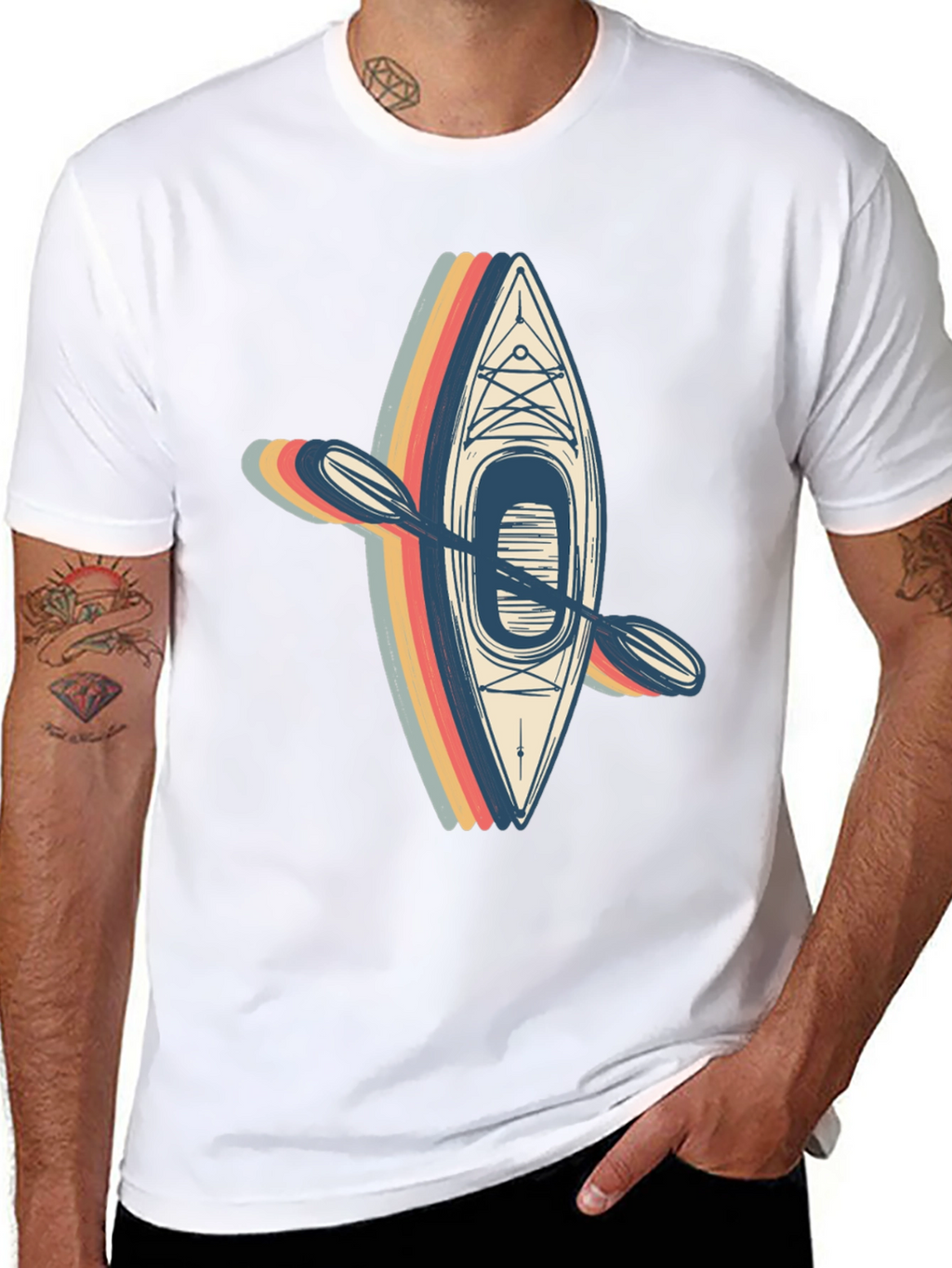 Retro Kayak T-Shirt - Adventure Ready!