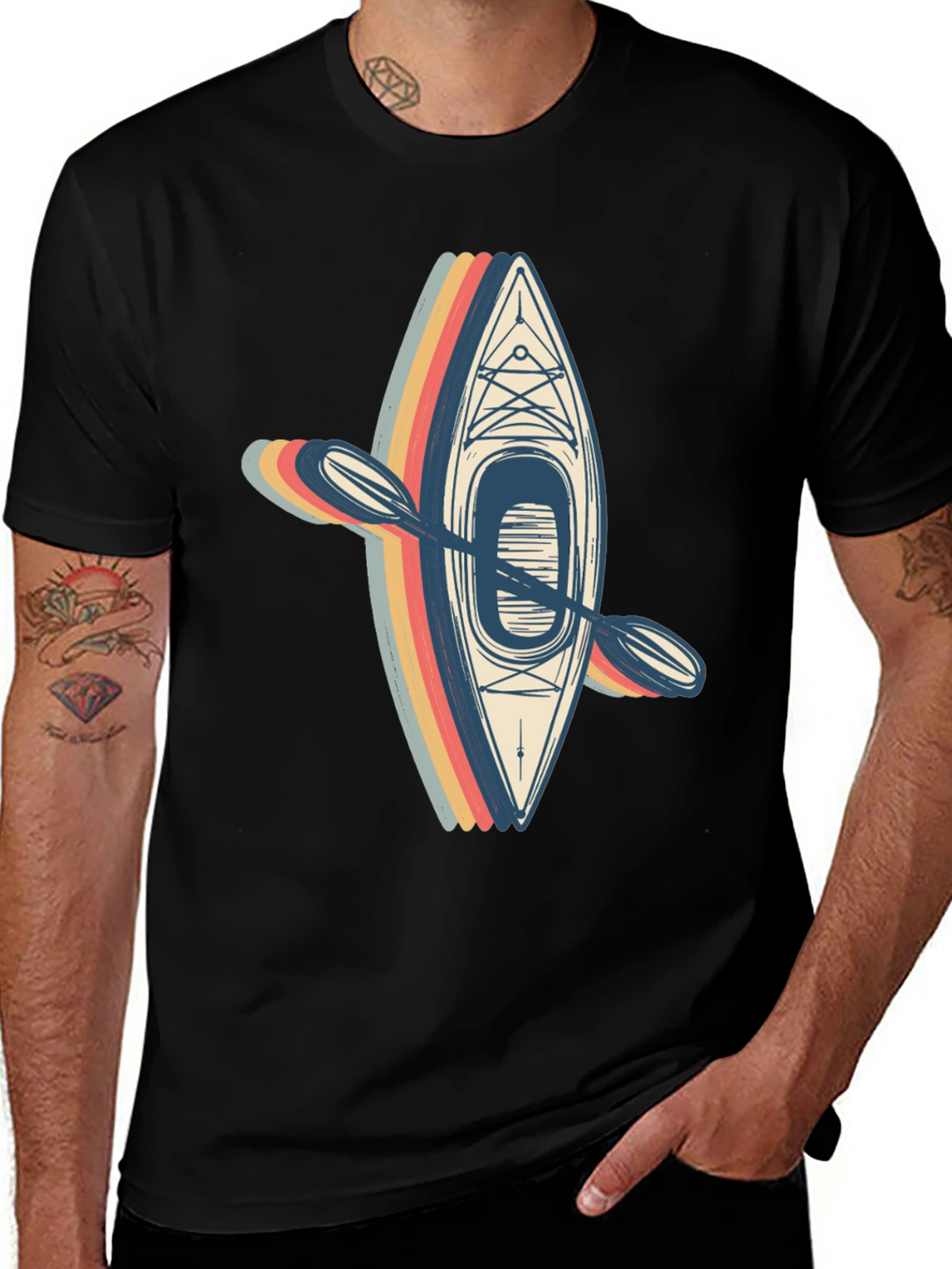 Retro Kayak T-Shirt - Adventure Ready!