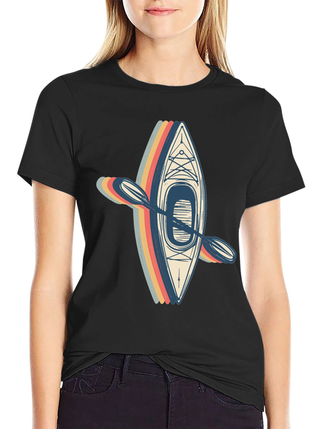 Retro Kayak T-Shirt - Adventure Ready!