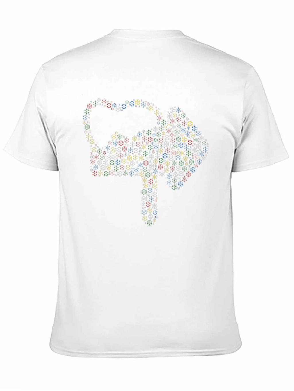 Geometric Snowflake Arrow Black T-Shirt