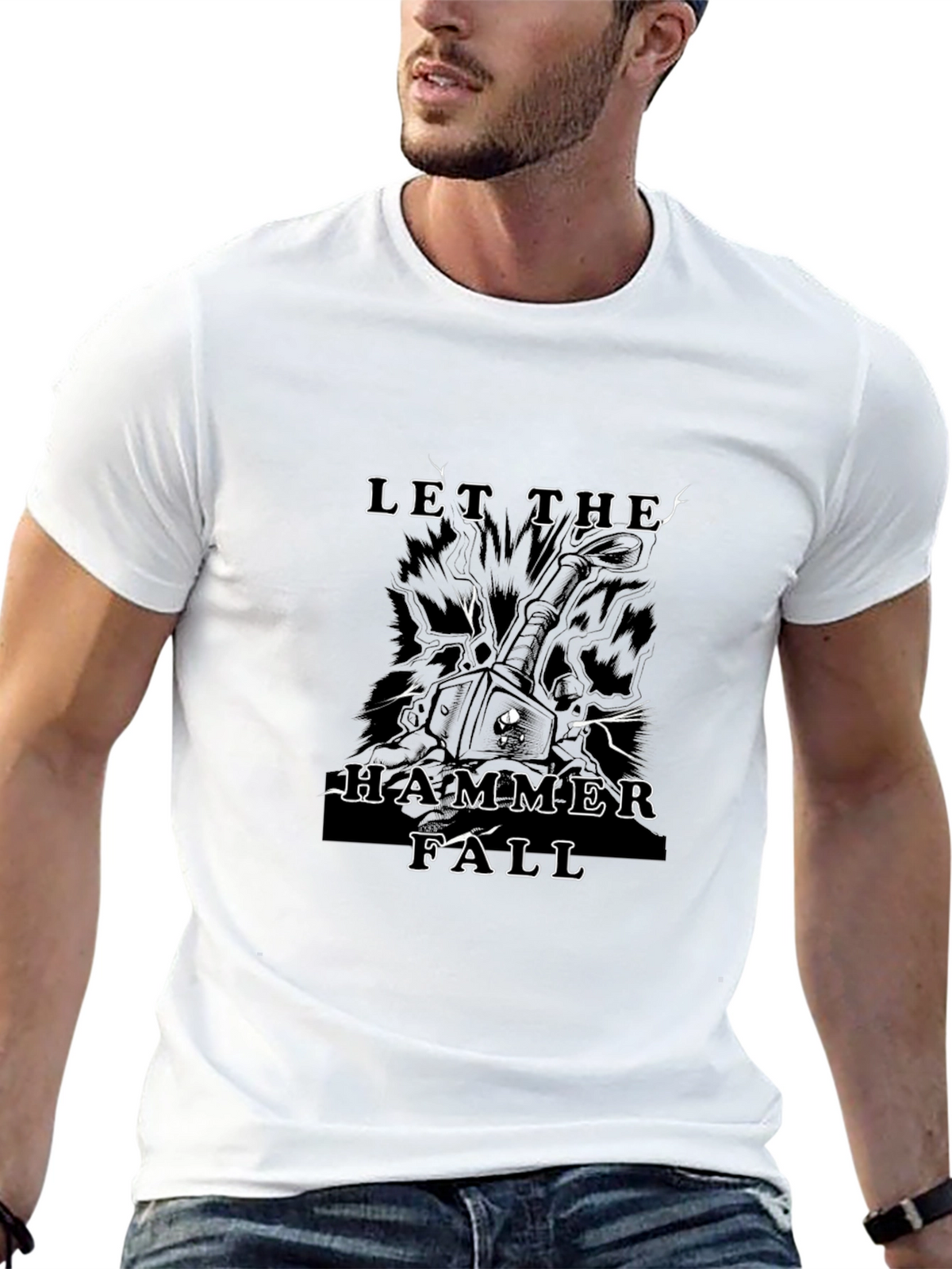 Let The Hammer Fall Black T-Shirt