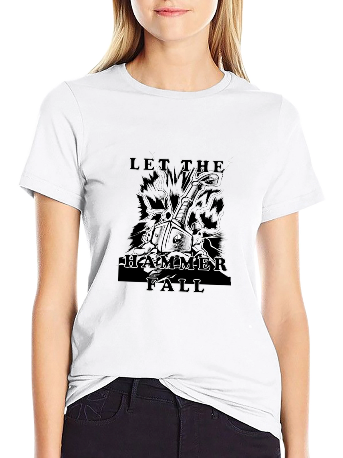 Let The Hammer Fall Black T-Shirt
