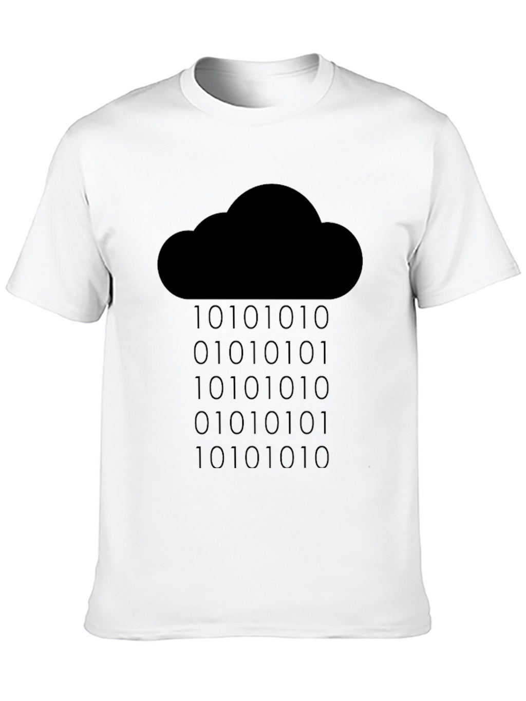 Cloud Binary Code T-Shirt