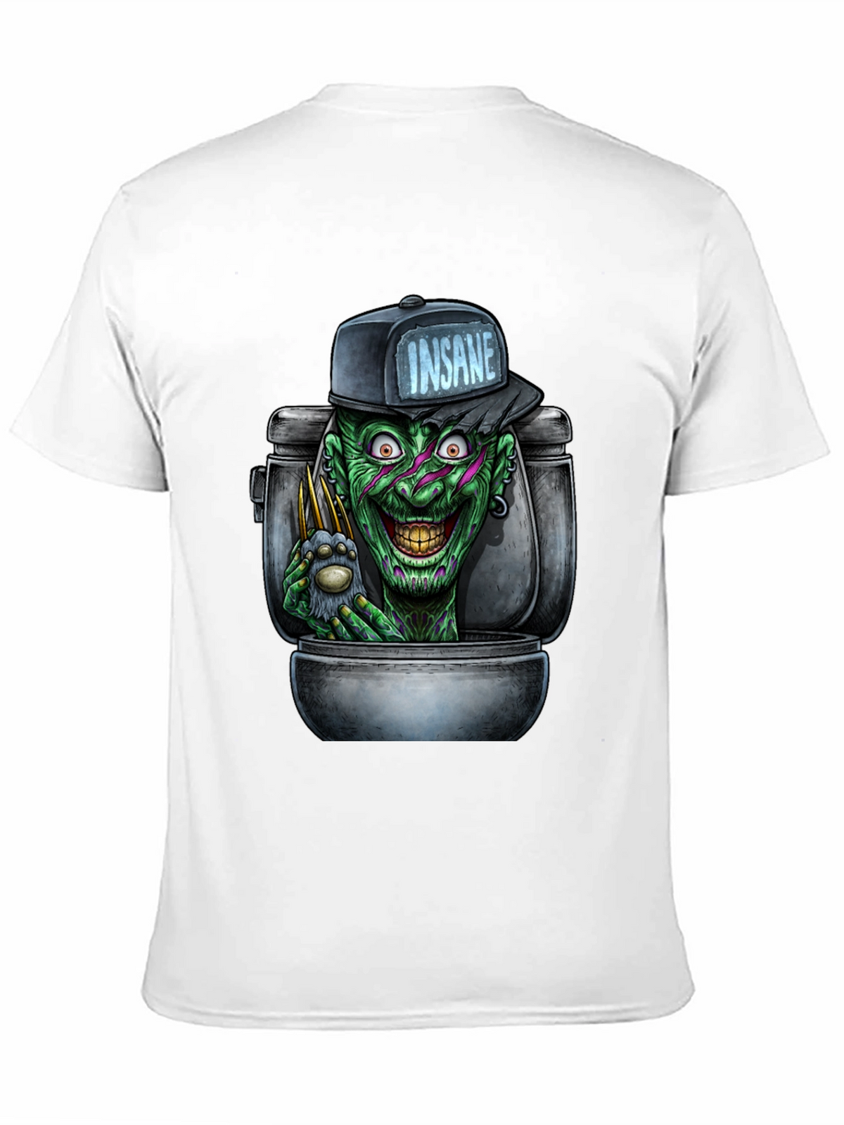 Insane Clown Toilet Monster Graphic T-Shirt