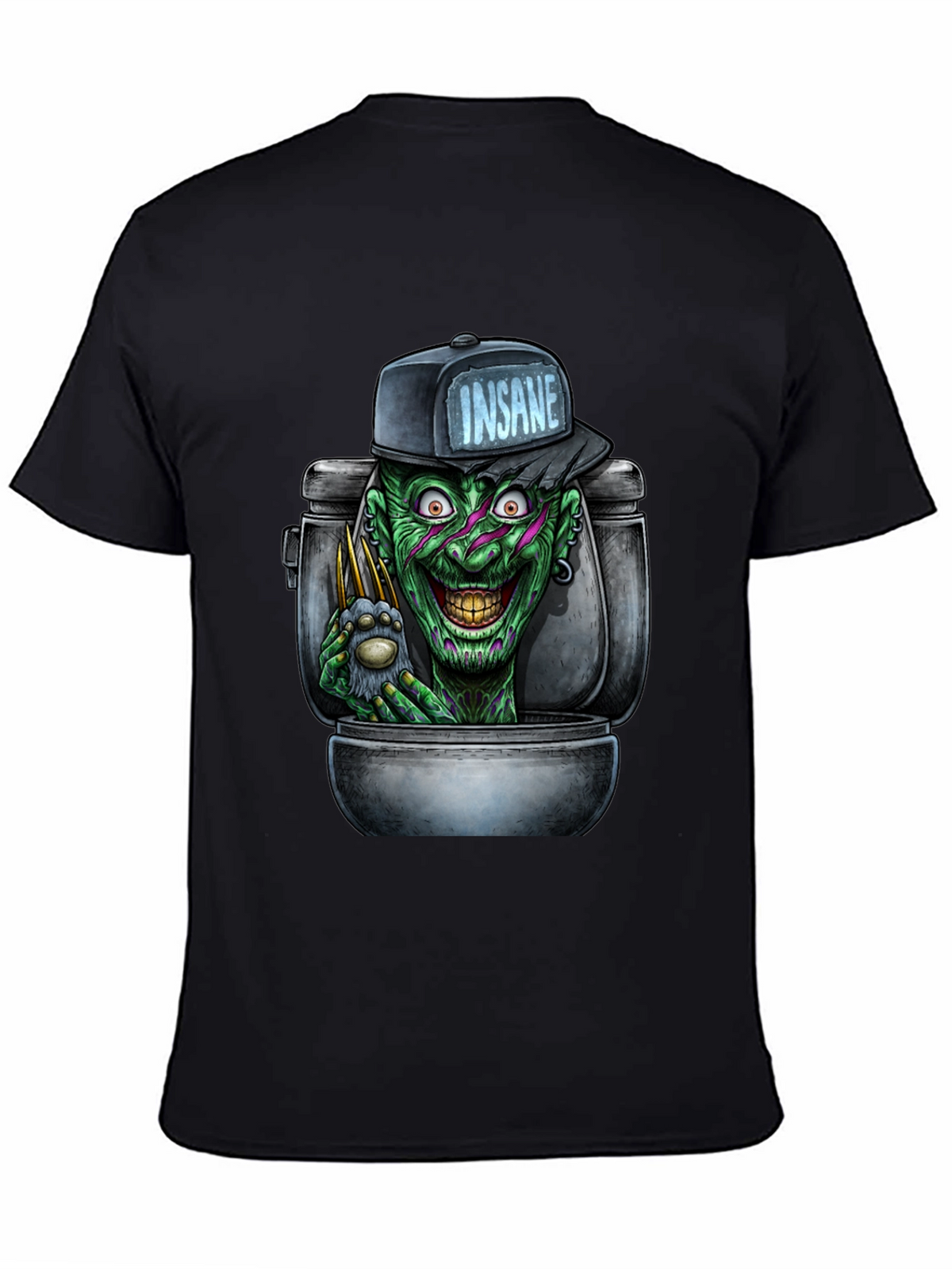 Insane Clown Toilet Monster Graphic T-Shirt