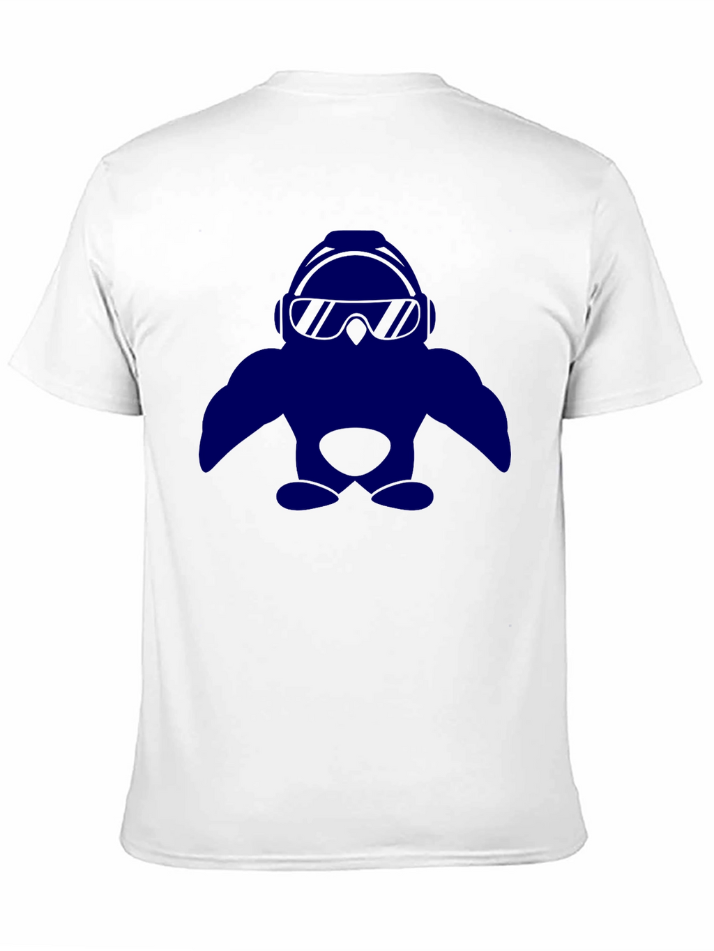 Cool Penguin Graphic Tee - Black