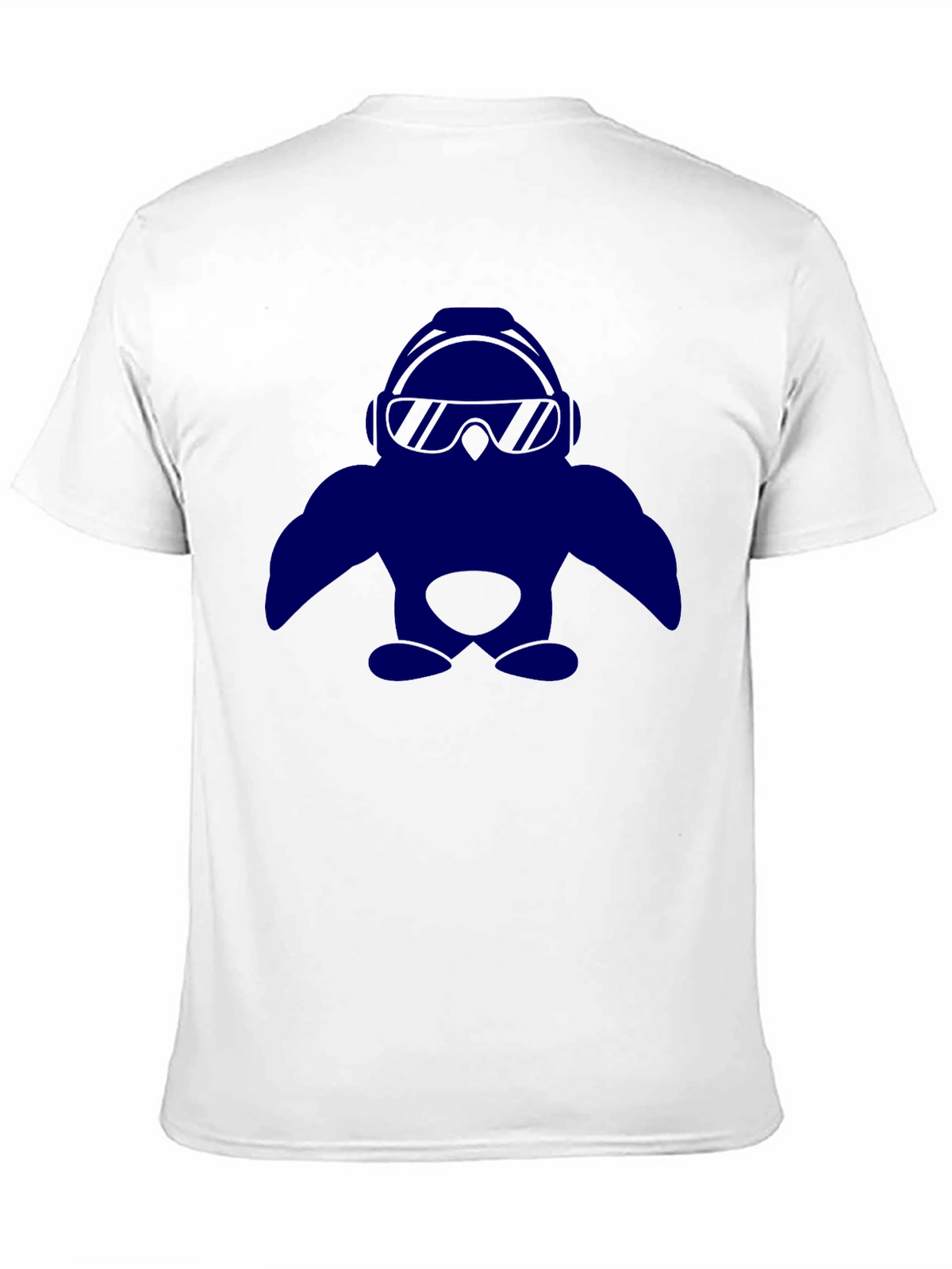 Cool Penguin Graphic Tee - Black