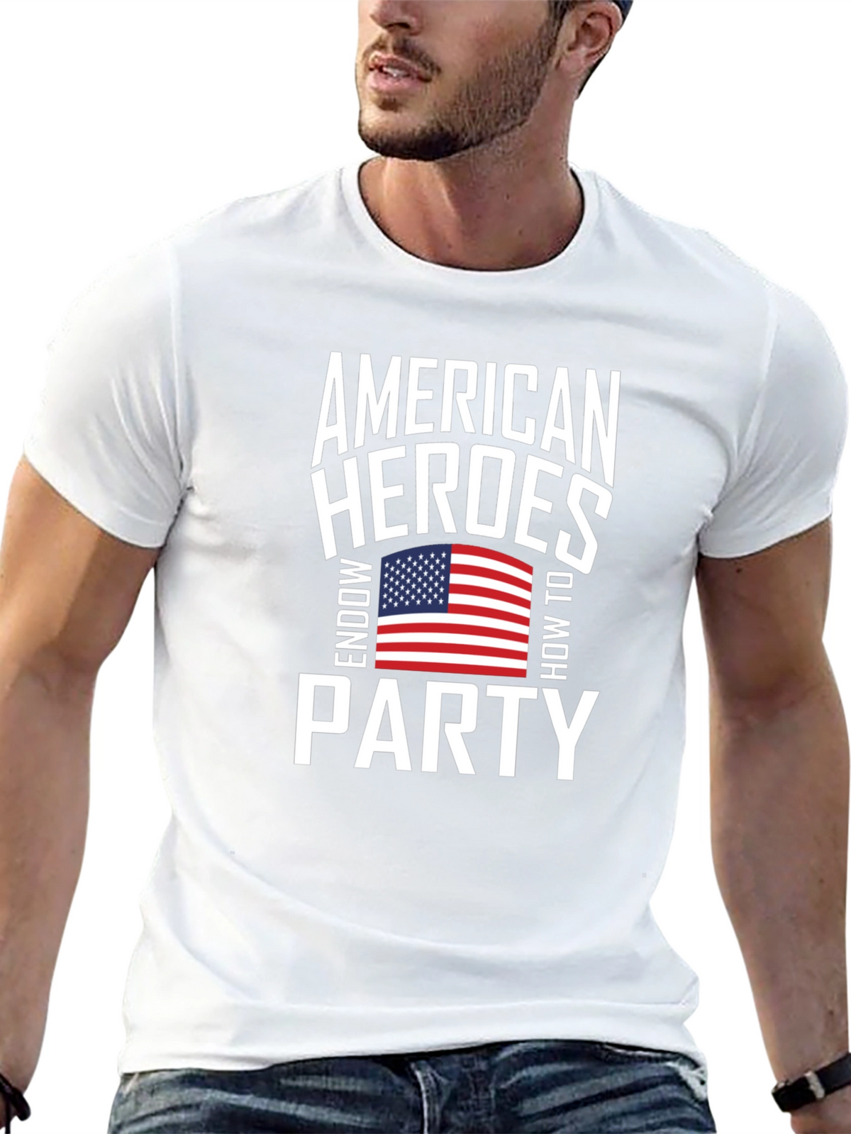 American Heroes Party Patriotic T-Shirt