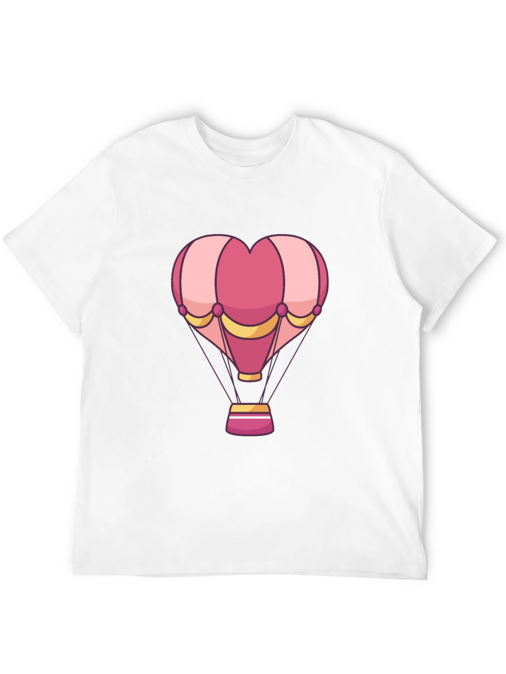 Heart Hot Air Balloon Graphic T-Shirt