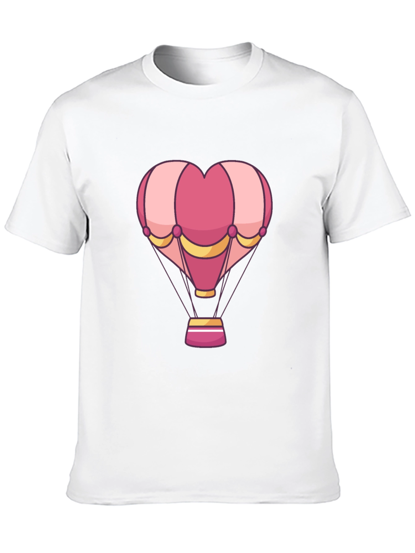 Heart Hot Air Balloon Graphic T-Shirt