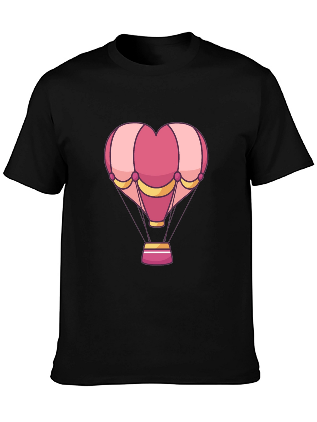 Heart Hot Air Balloon Graphic T-Shirt
