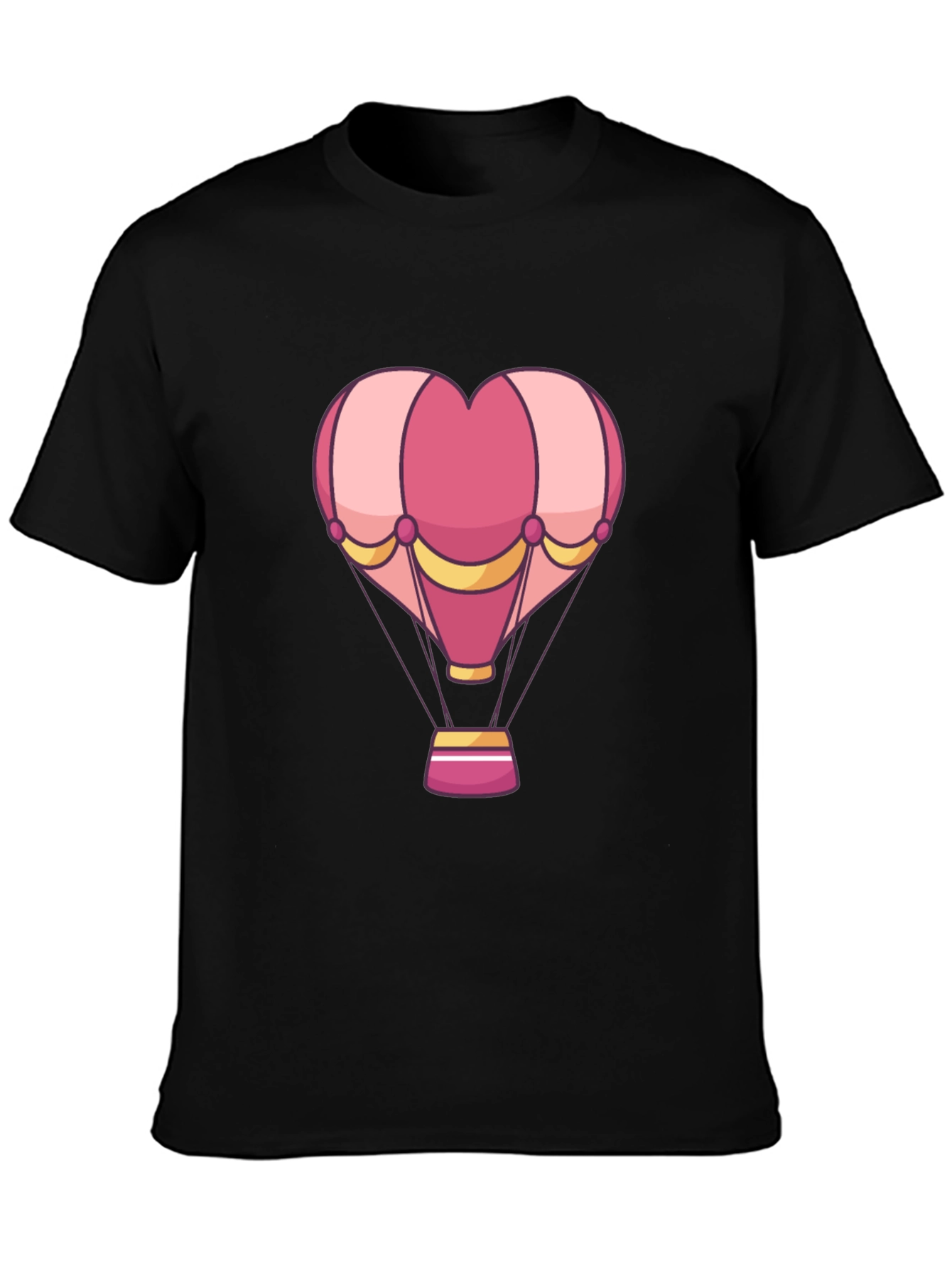 Heart Hot Air Balloon Graphic T-Shirt