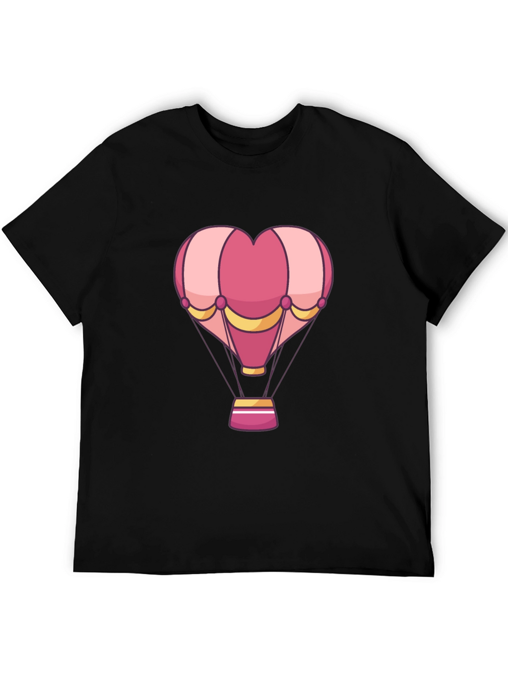Heart Hot Air Balloon Graphic T-Shirt