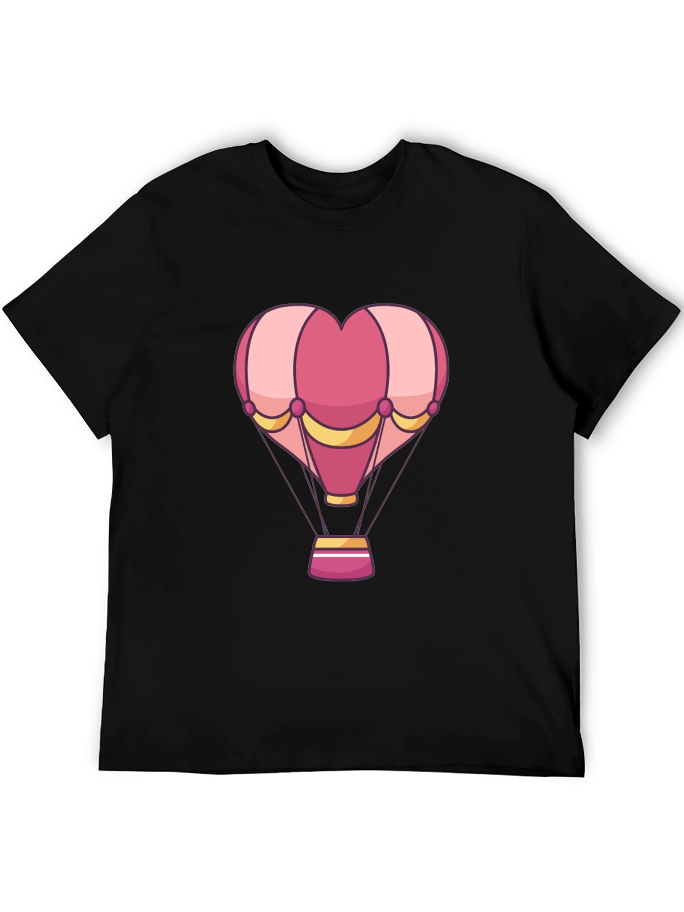 Heart Hot Air Balloon Graphic T-Shirt