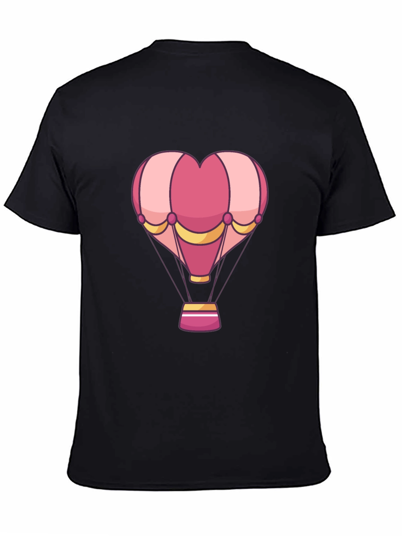 Heart Hot Air Balloon Graphic T-Shirt