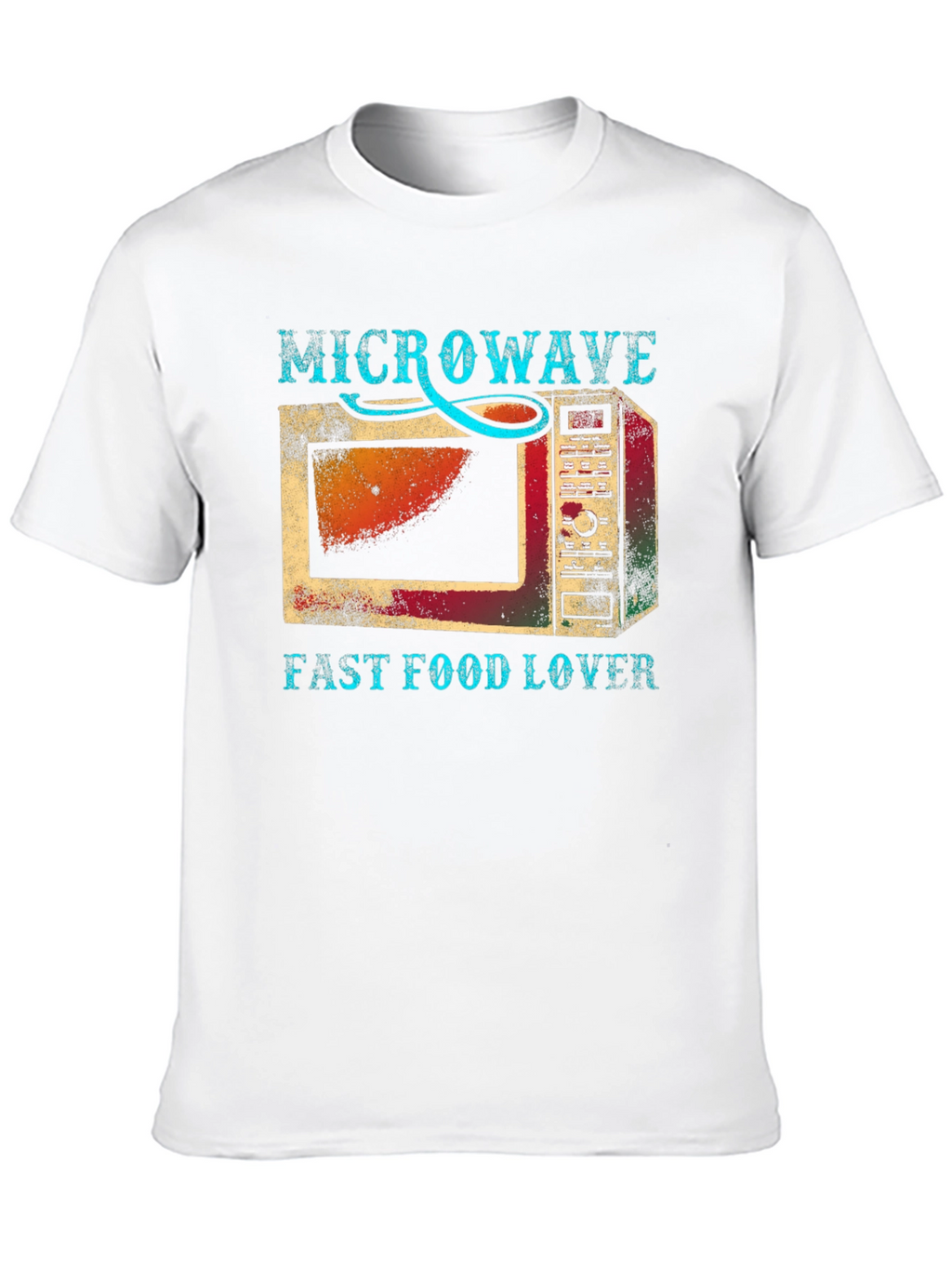 Microwave Fast Food Lover Graphic T-Shirt
