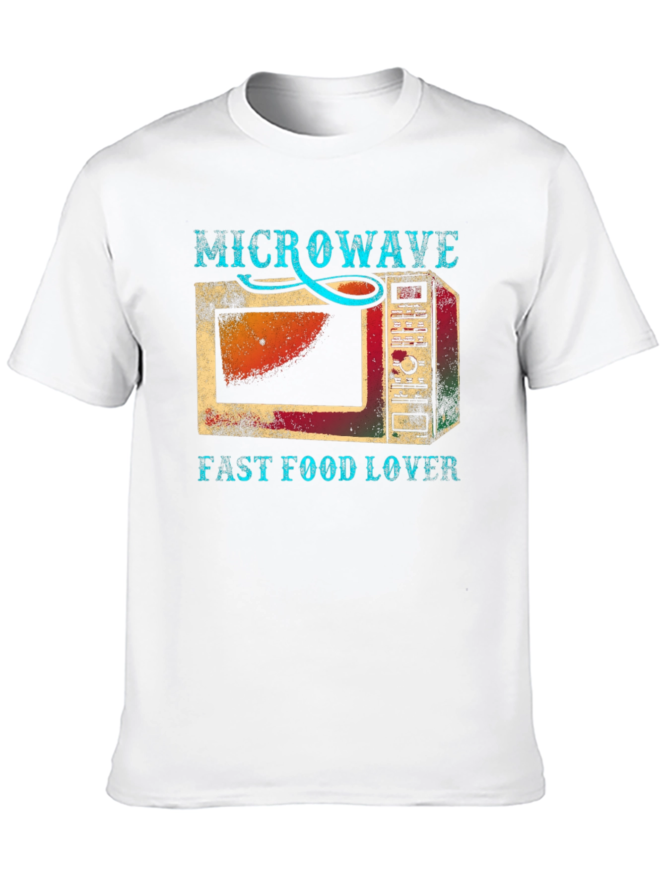Microwave Fast Food Lover Graphic T-Shirt