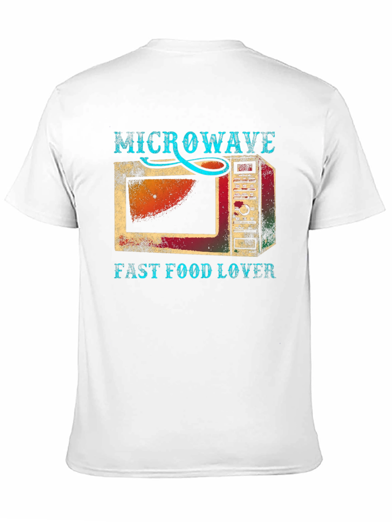 Microwave Fast Food Lover Graphic T-Shirt