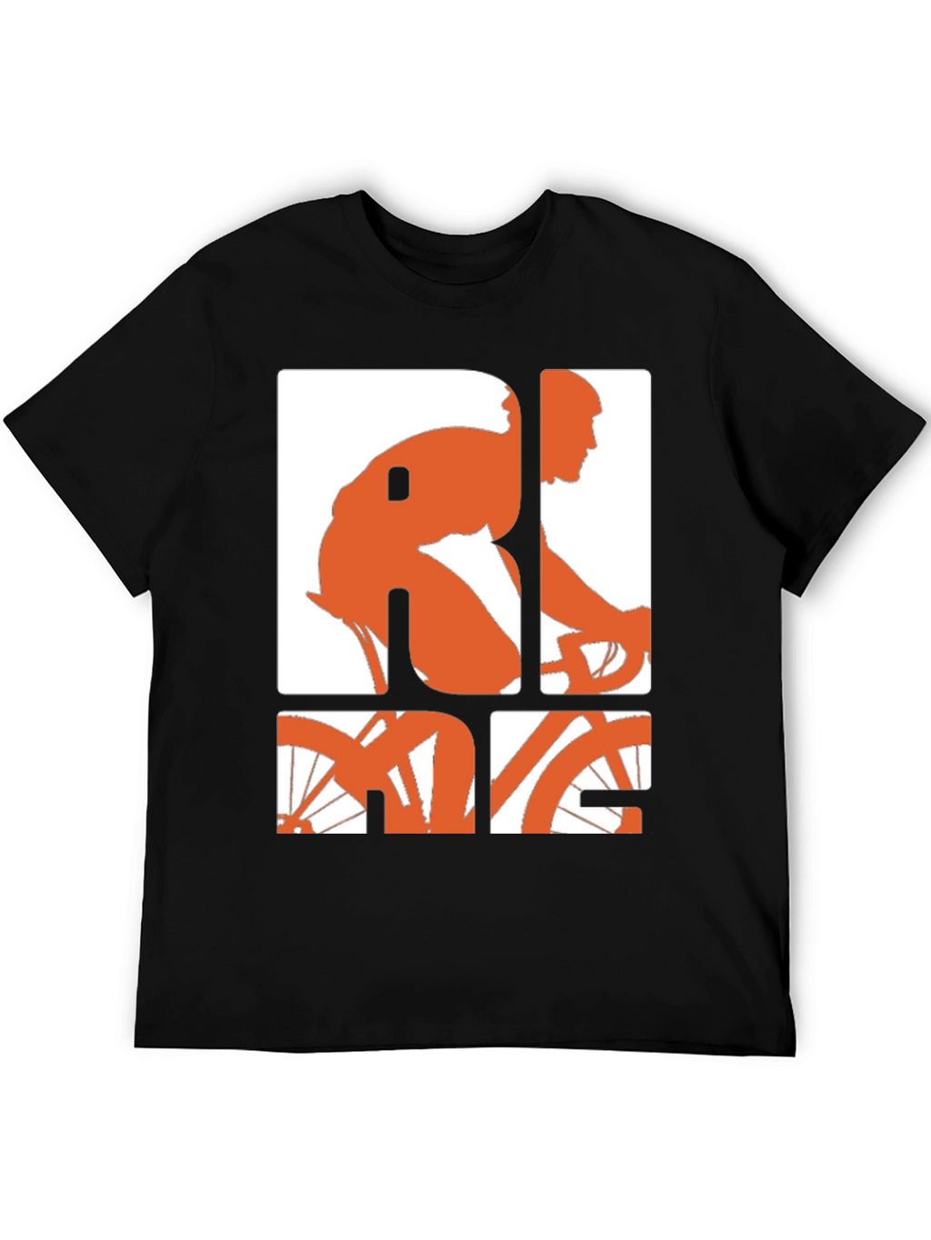 Ride Graphic Tee - Black Cotton Blend T-Shirt