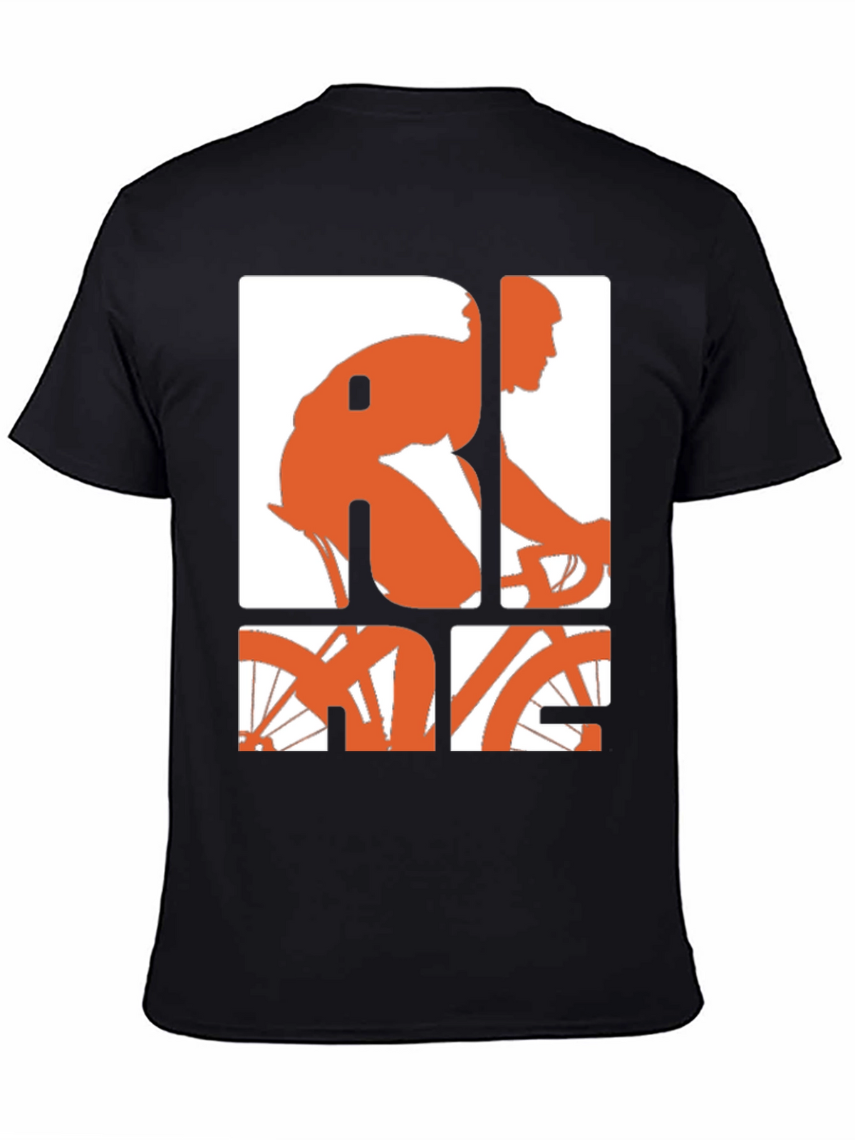 Ride Graphic Tee - Black Cotton Blend T-Shirt