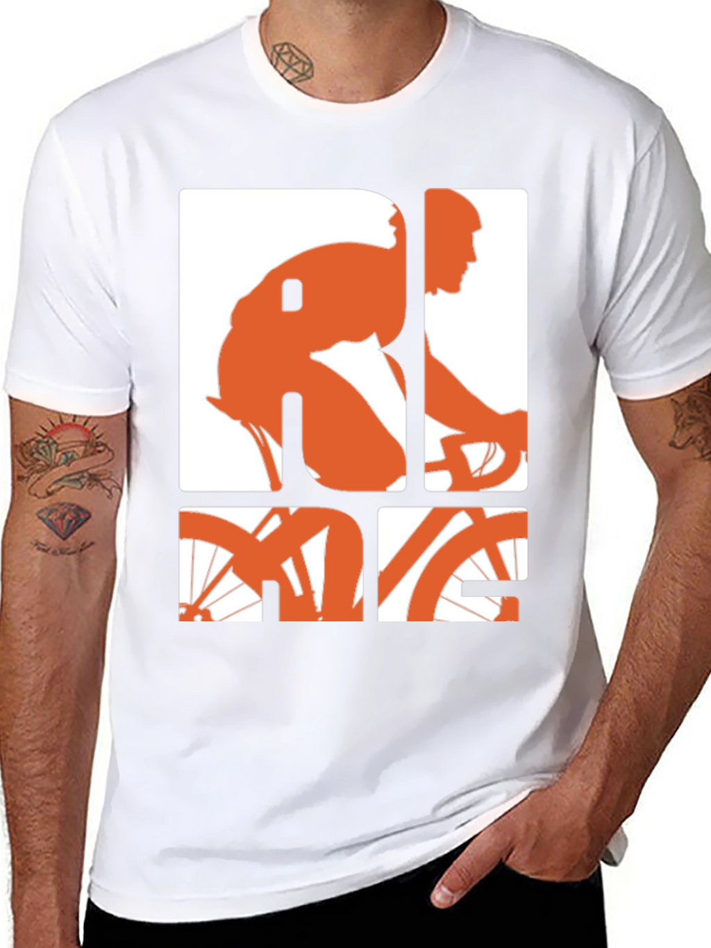 Ride Graphic Tee - Black Cotton Blend T-Shirt