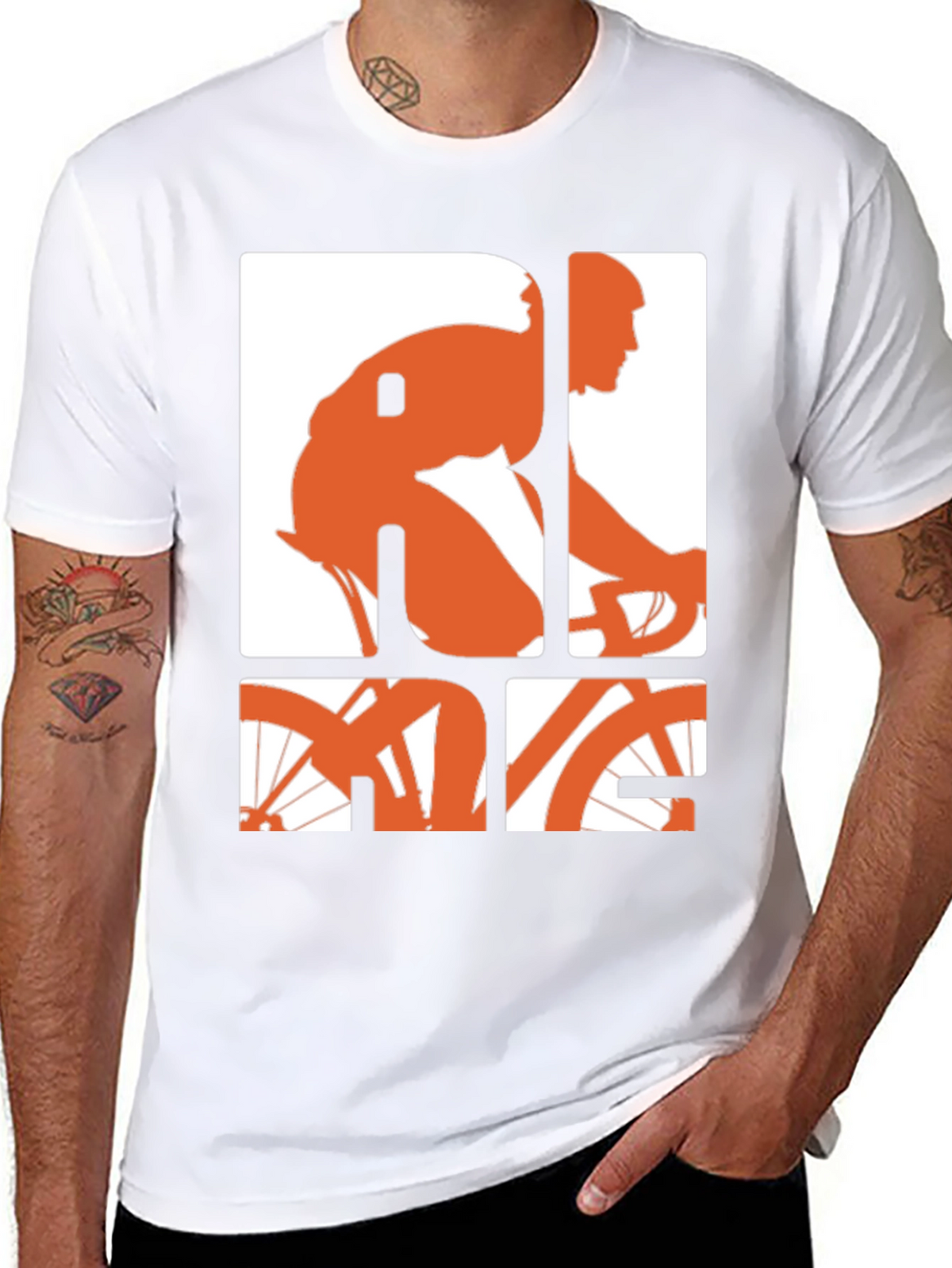 Ride Graphic Tee - Black Cotton Blend T-Shirt