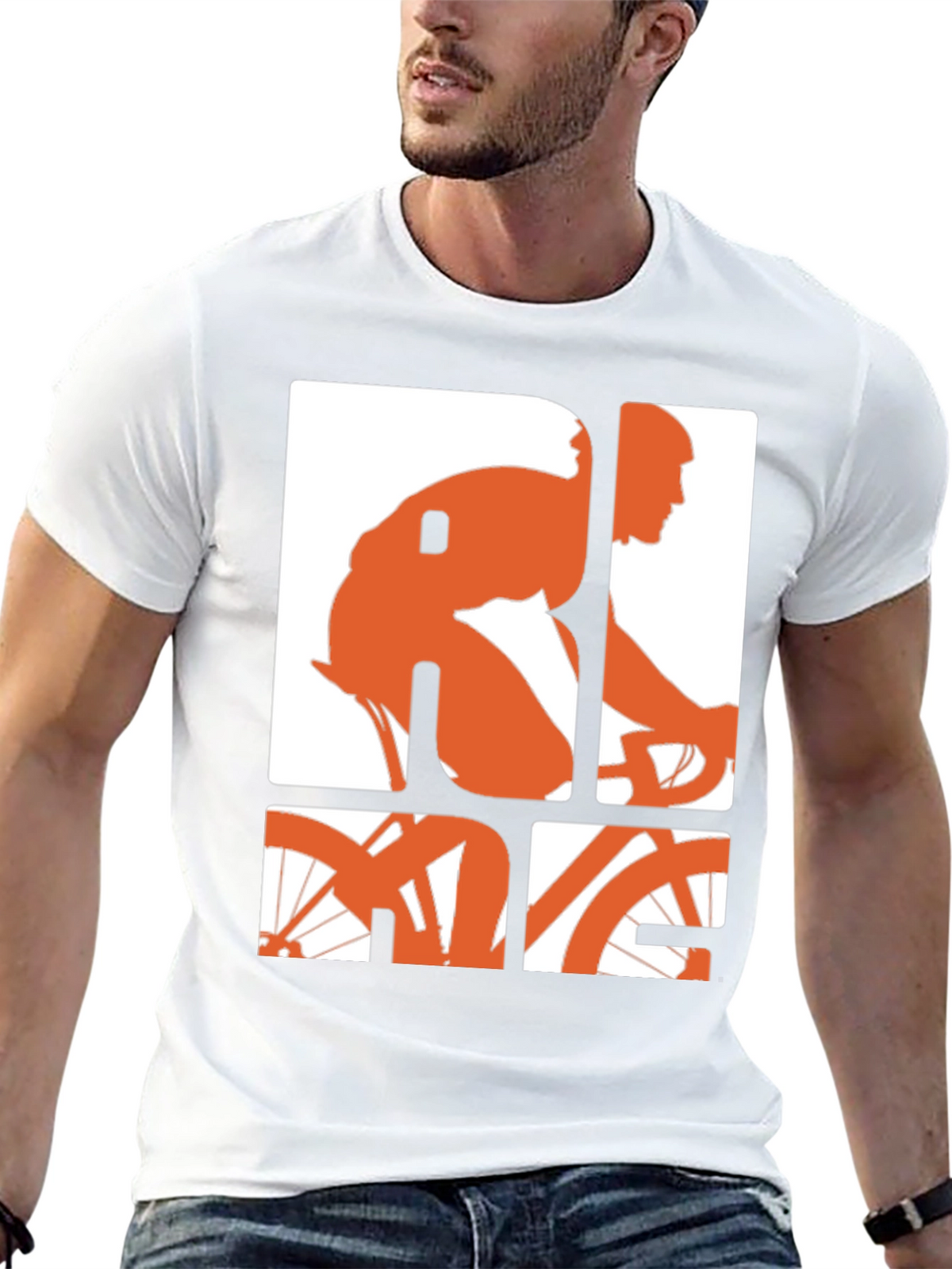 Ride Graphic Tee - Black Cotton Blend T-Shirt