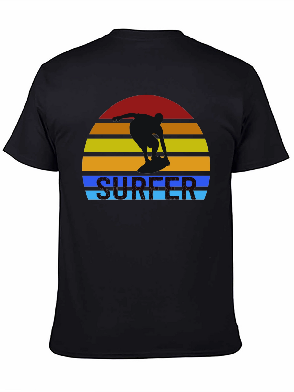 Retro Surfer Sunset Graphic T-Shirt