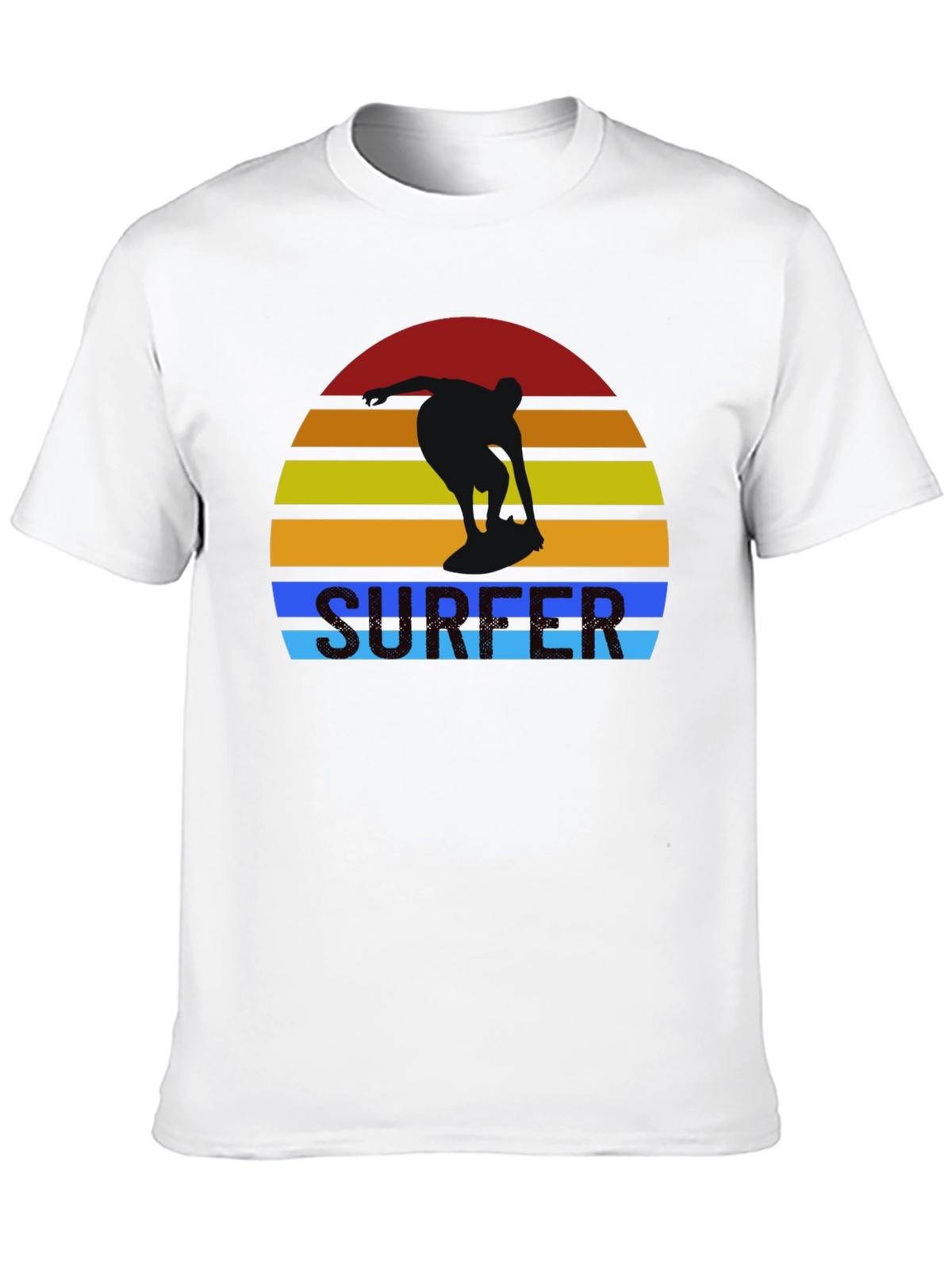 Retro Surfer Sunset Graphic T-Shirt
