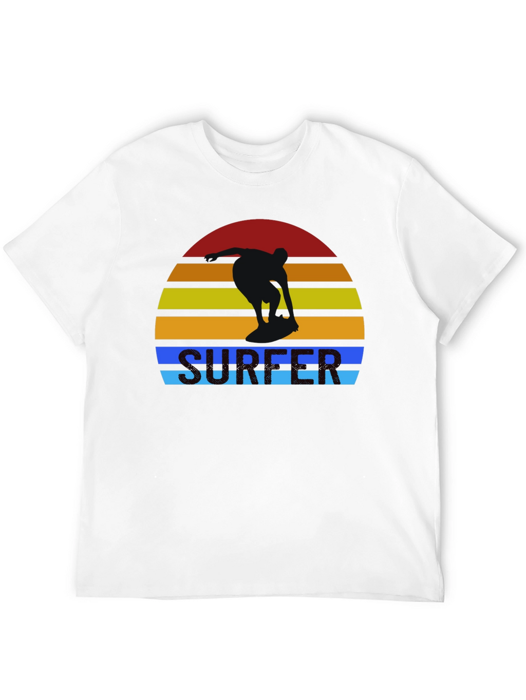 Retro Surfer Sunset Graphic T-Shirt