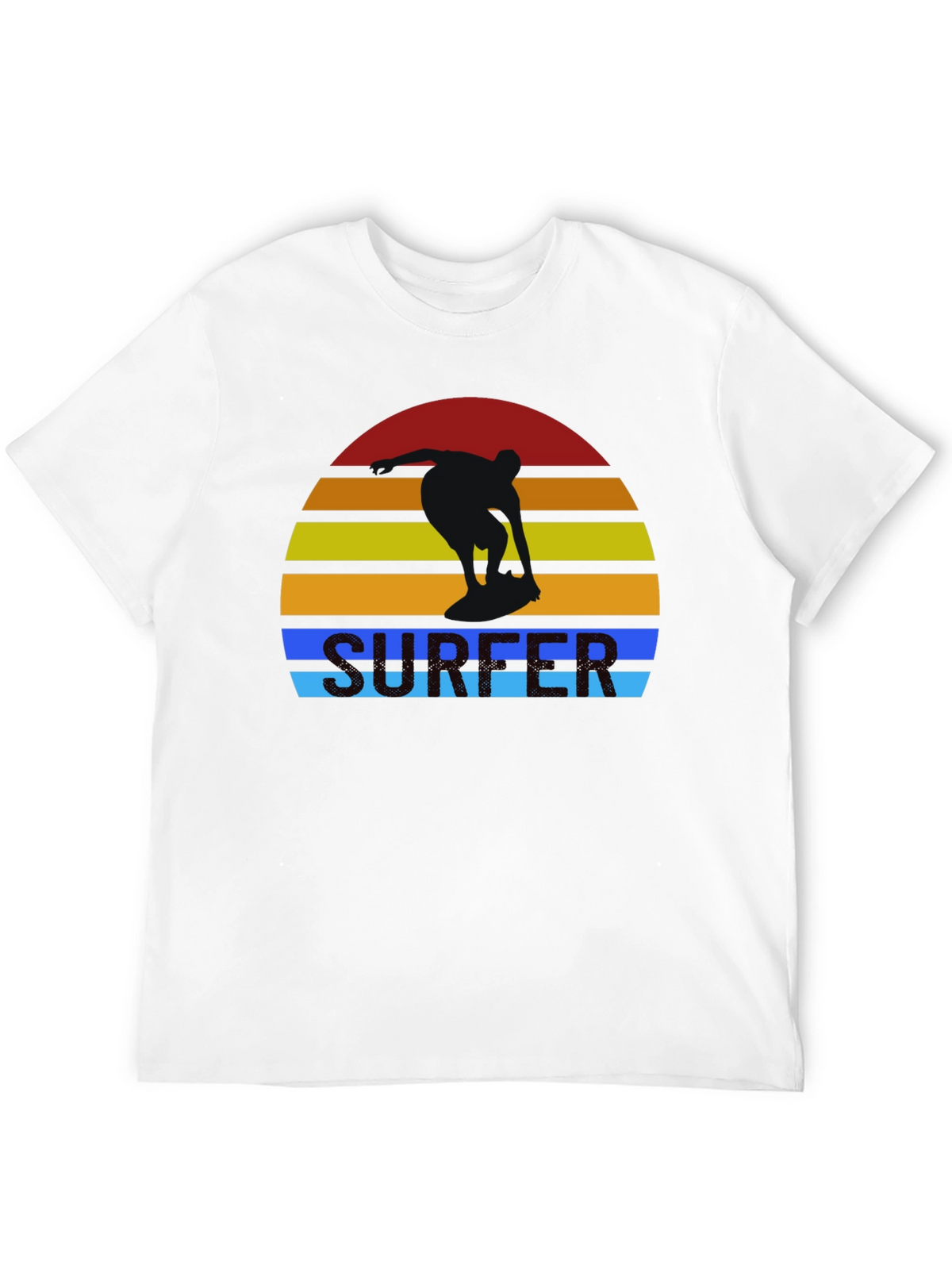 Retro Surfer Sunset Graphic T-Shirt