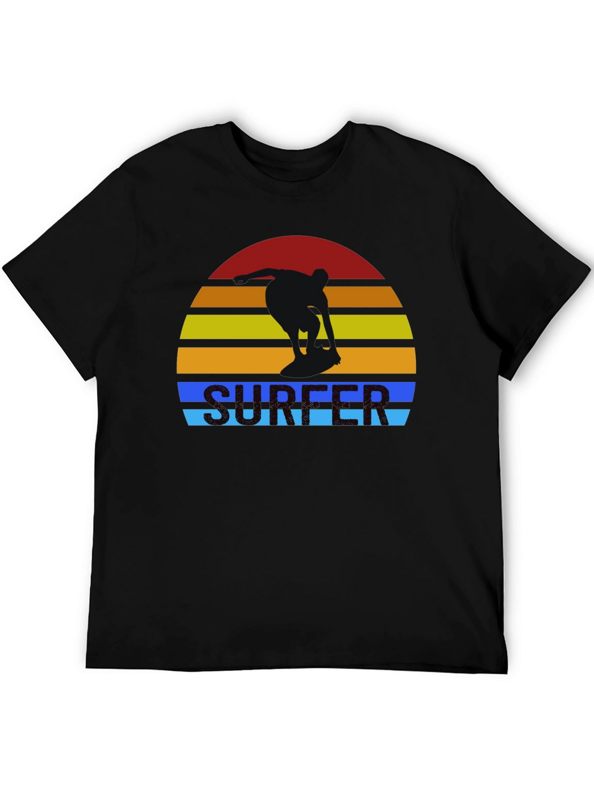 Retro Surfer Sunset Graphic T-Shirt