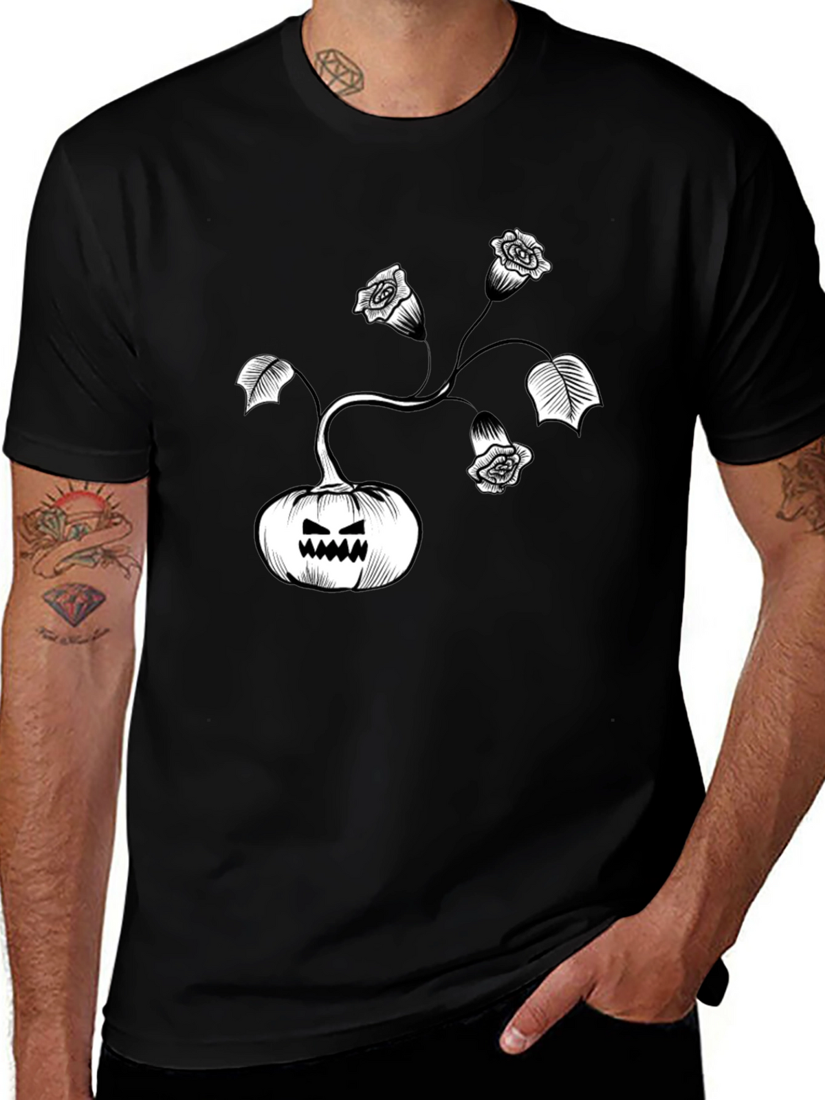 Pumpkin Rose Graphic Tee