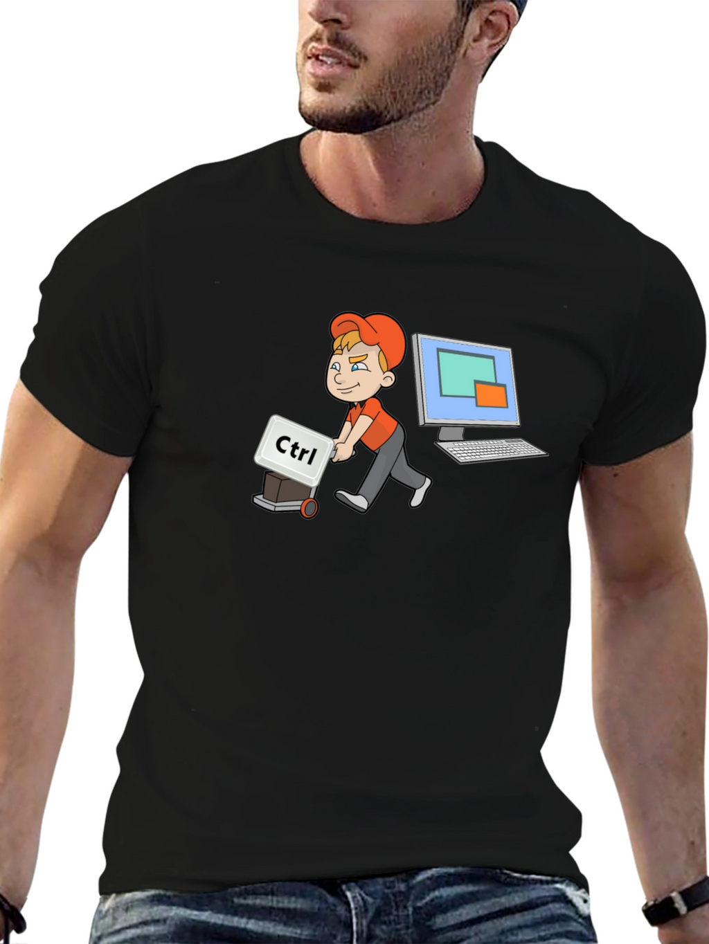 Geeky Ctrl Computer T-Shirt