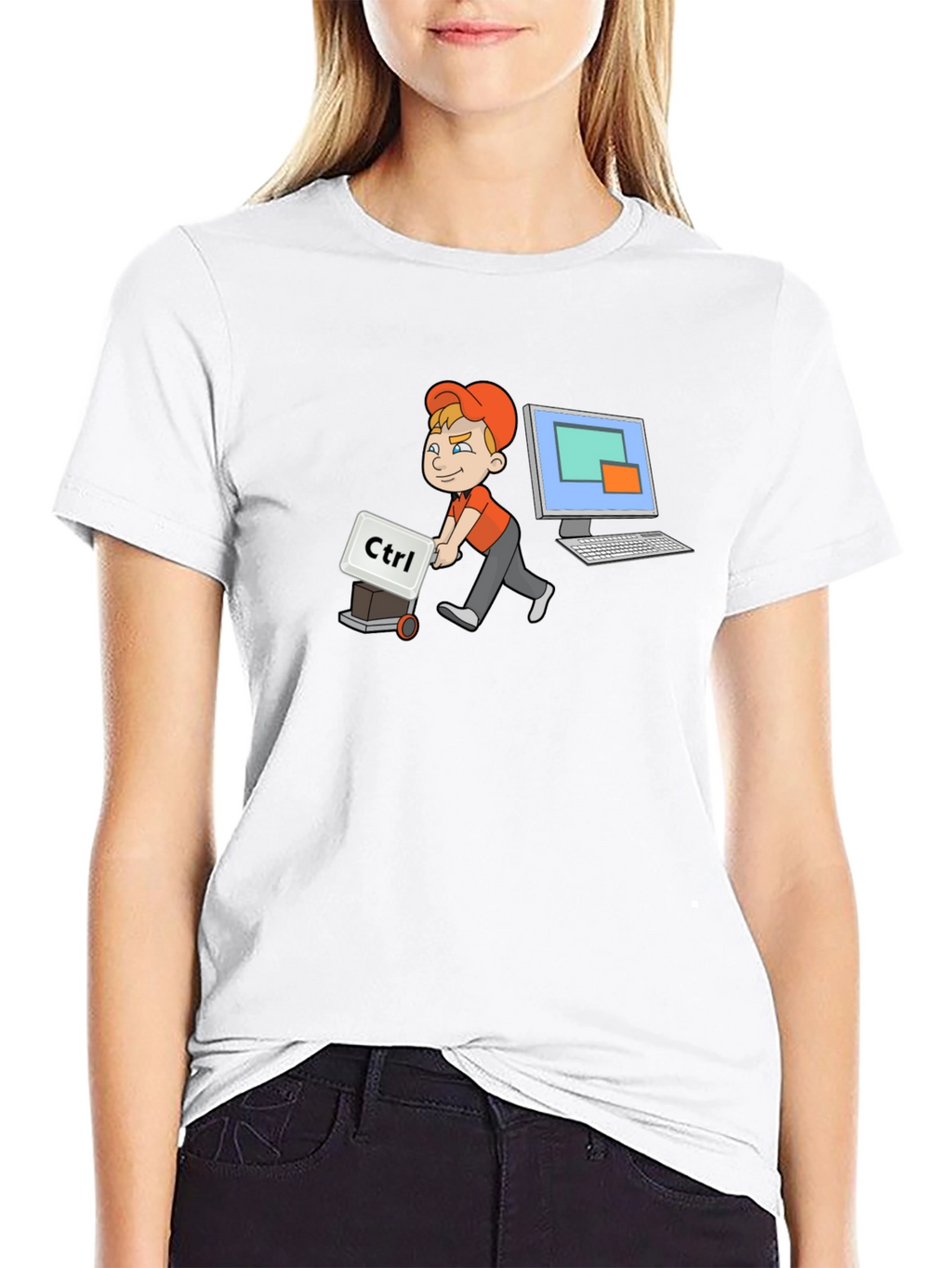 Geeky Ctrl Computer T-Shirt