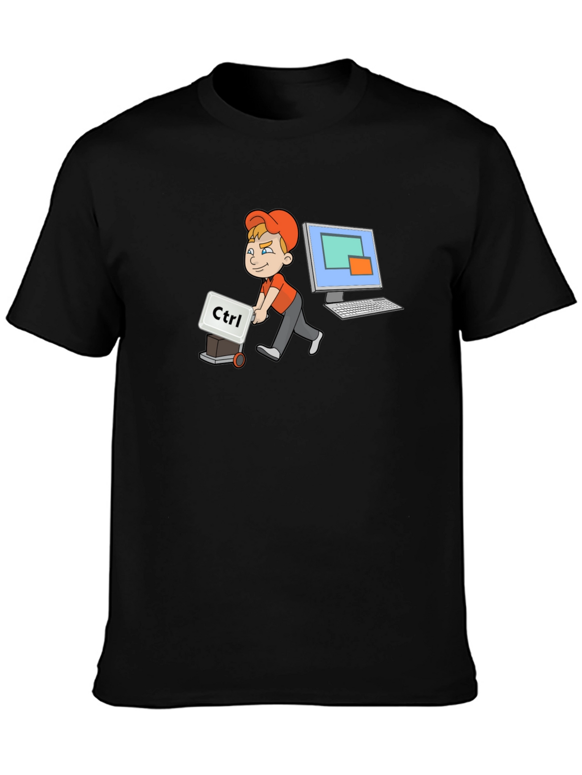 Geeky Ctrl Computer T-Shirt