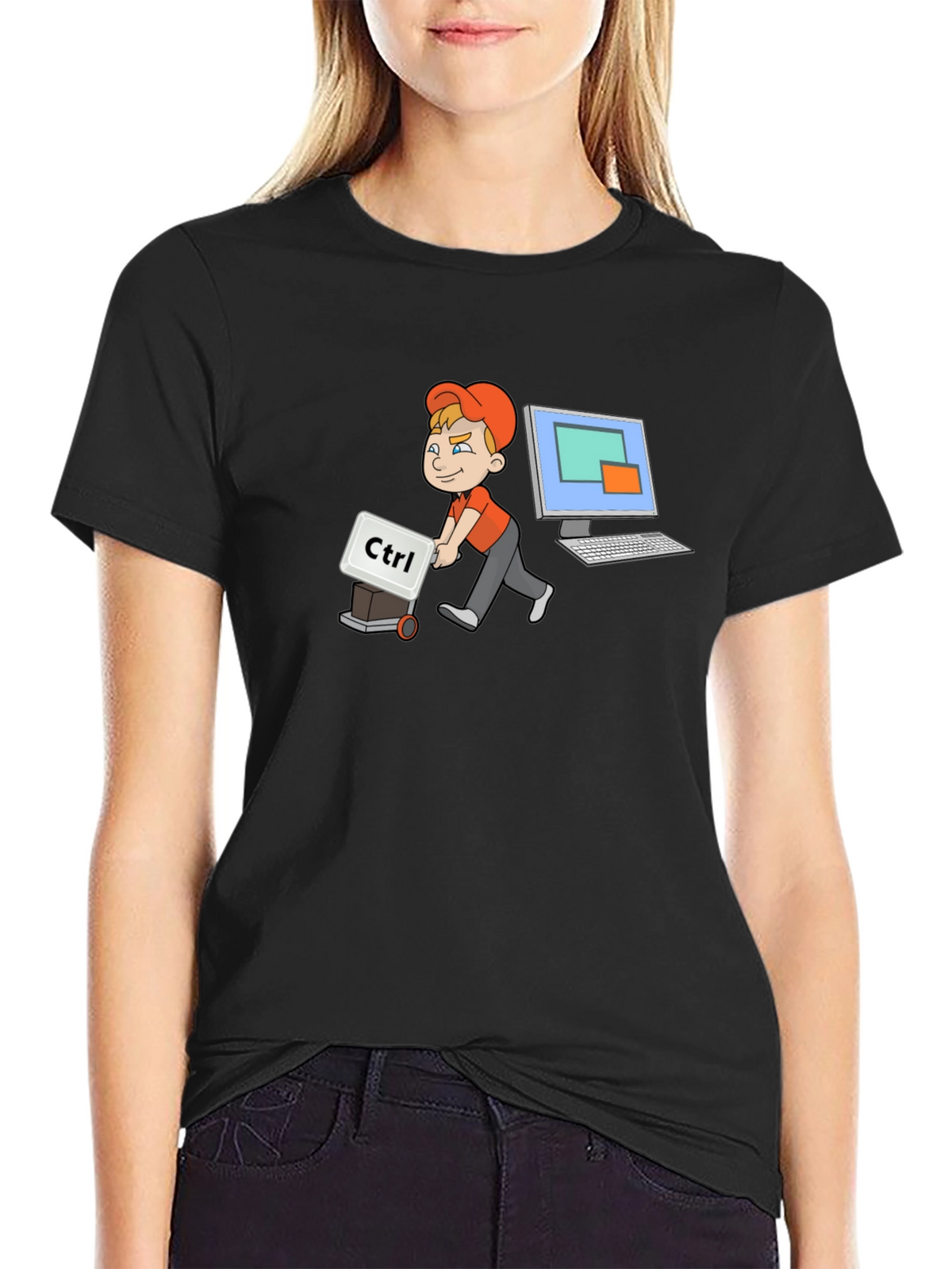 Geeky Ctrl Computer T-Shirt