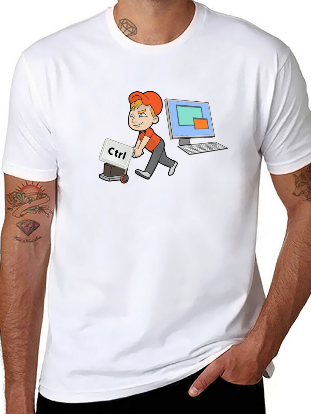 Geeky Ctrl Computer T-Shirt