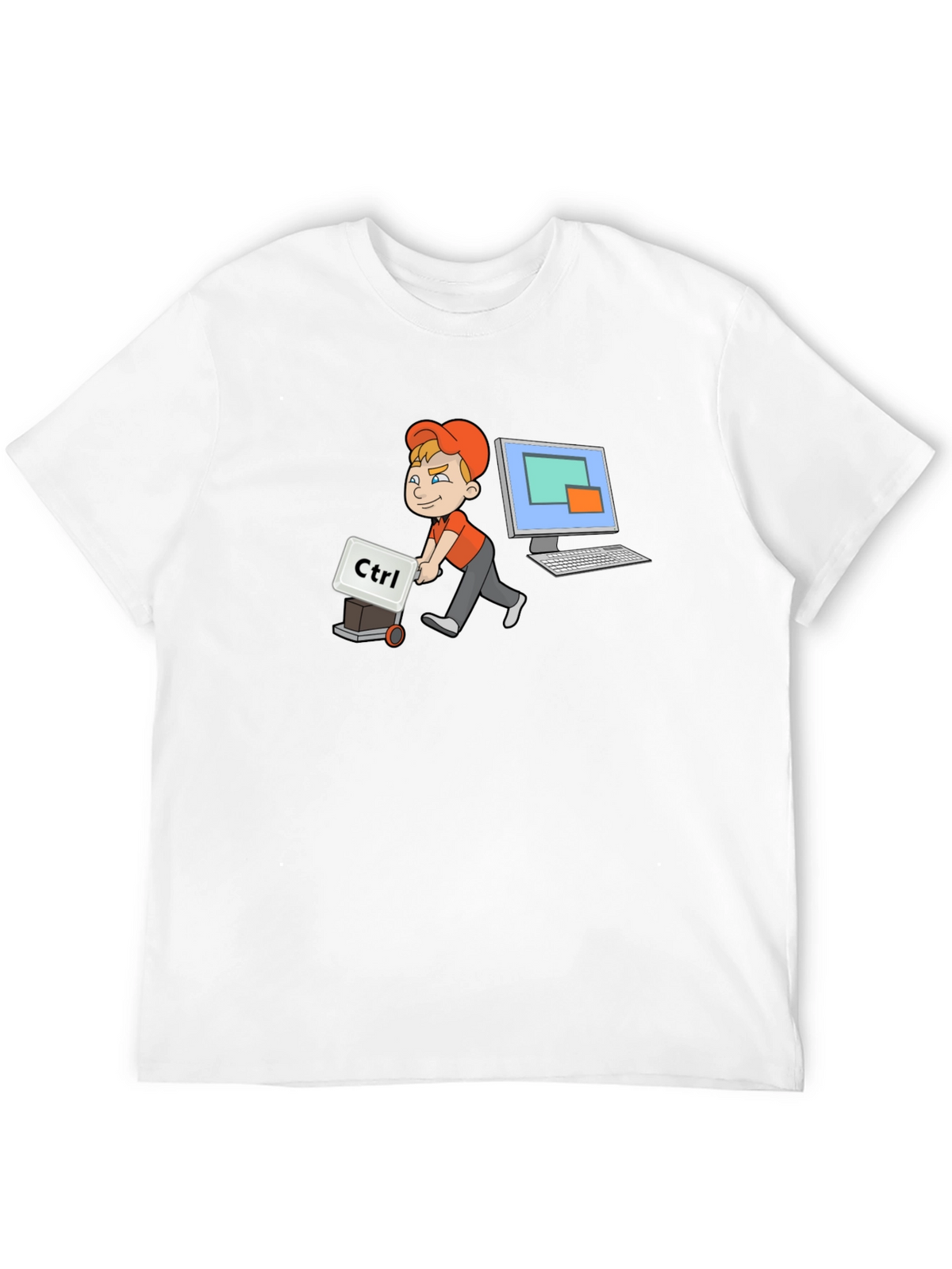 Geeky Ctrl Computer T-Shirt