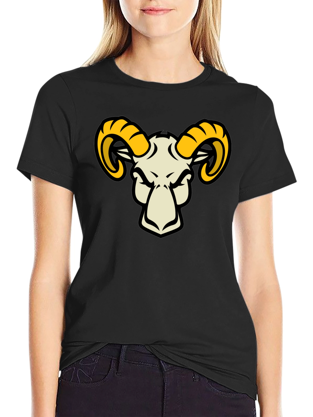Ram Graphic Black T-Shirt