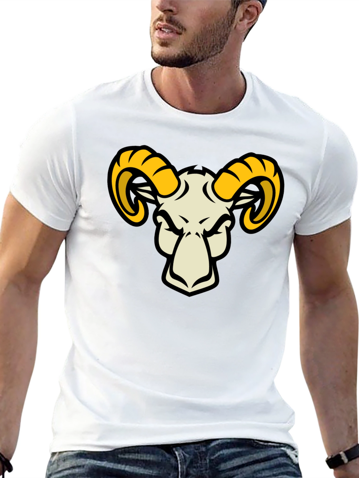 Ram Graphic Black T-Shirt