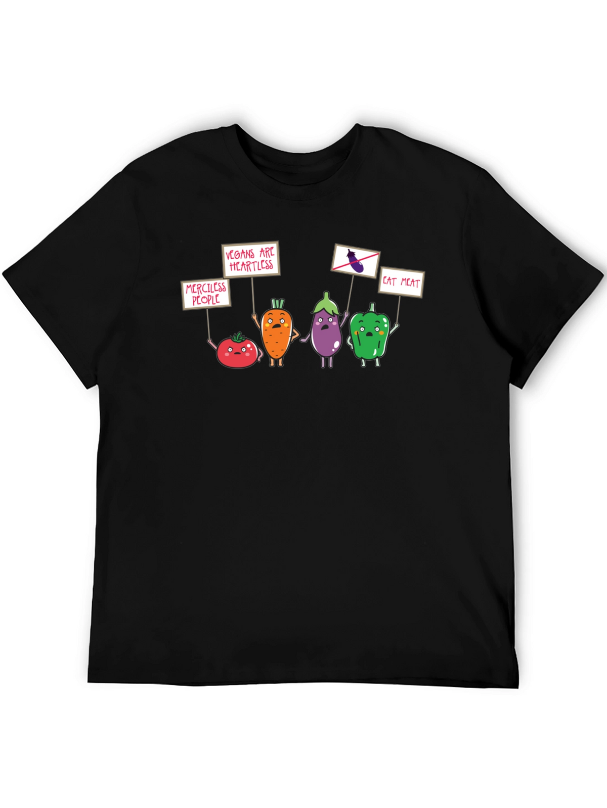 Vegan Protest Black T-Shirt